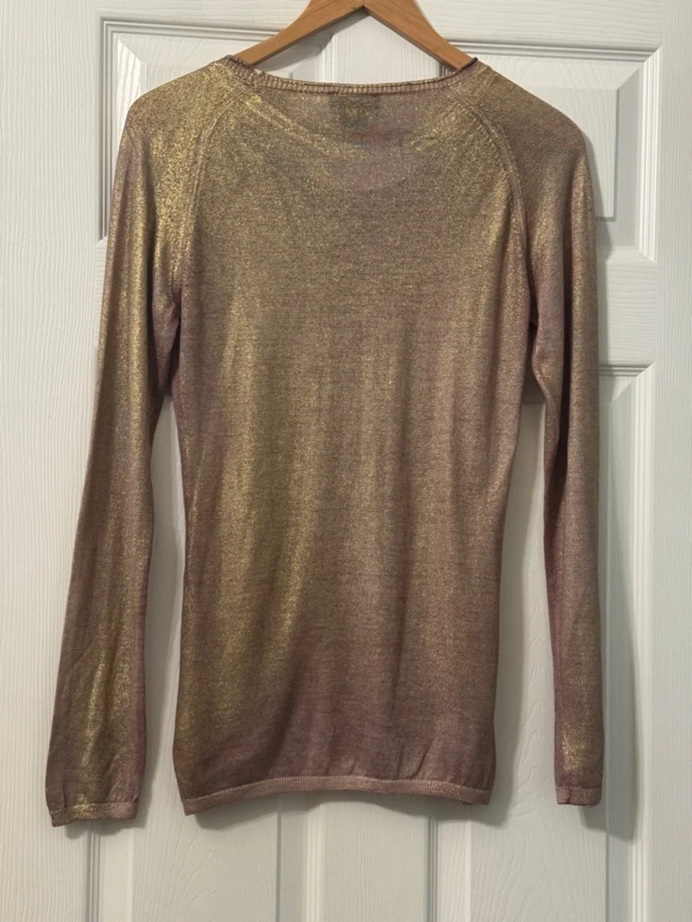 Avant Toi metallic cashmere/silk top - Picture 2 of 5